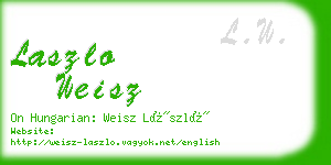 laszlo weisz business card
